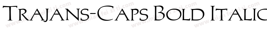 Trajans-Caps Bold Italic字体转换